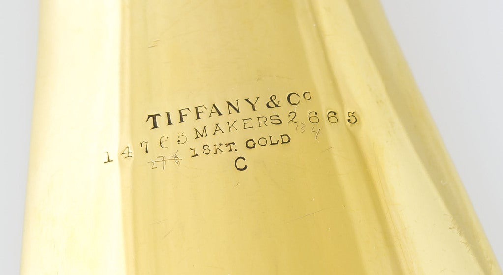 TIFFANY & CO. Art Nouveau Solid Gold Shoe Horn 2