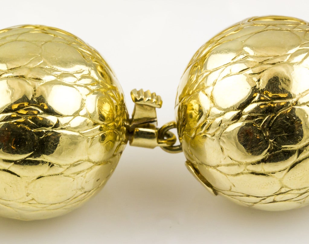 GUCCI Beeindruckende Goldkugel-Halskette 1