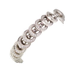 CARTIER A L'Infini Diamond and White Gold Flip Bracelet 3