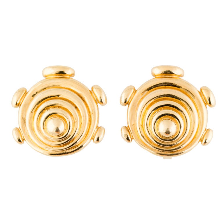 Cartier Aldo Cipullo Gold Ear Clips