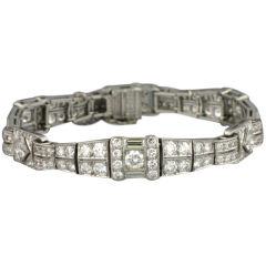 Antique TIFFANY & CO Art Deco 1920s Platinum Diamond Bracelet