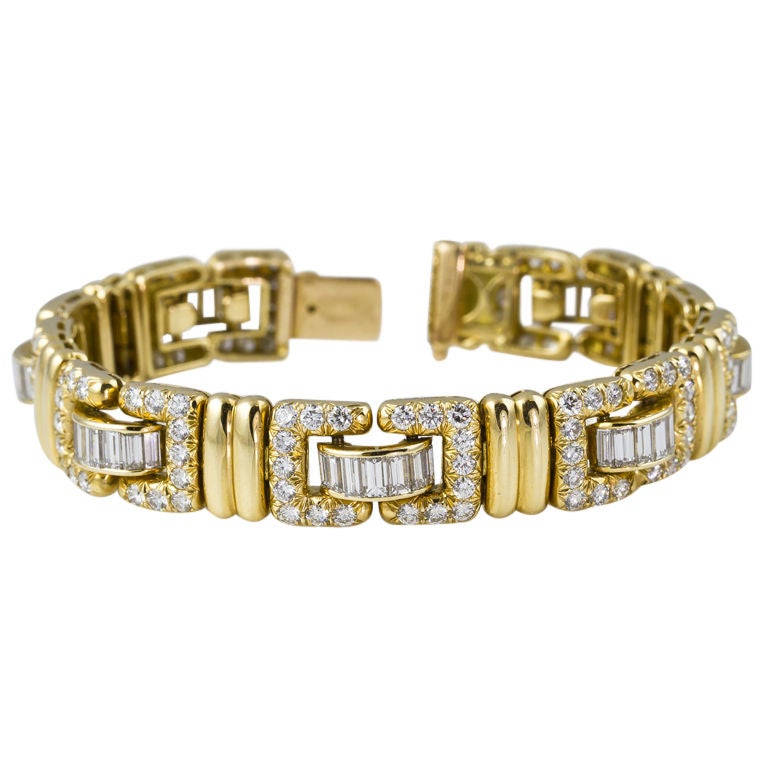 Tiffany & Co. Armband aus 18 Karat Gelbgold mit 11 Karat Diamanten
