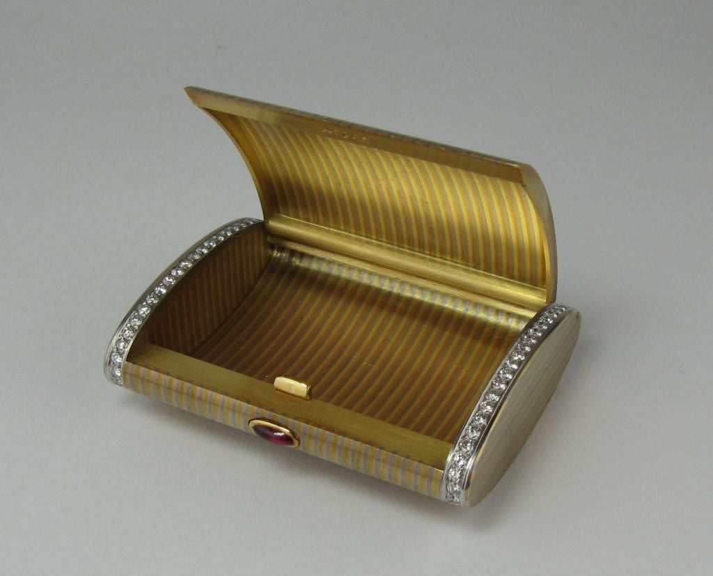 ASPREY Gold Enamel Diamond Sultan of Brunei 3pcs. Gift Set 2