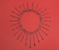 Garnet Fringe Necklace