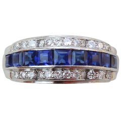 MARCUS & CO.  Diamond and Sapphire Ring