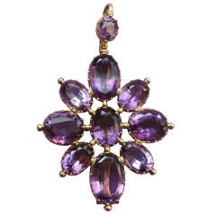 Amethyst Pendant or Brooch