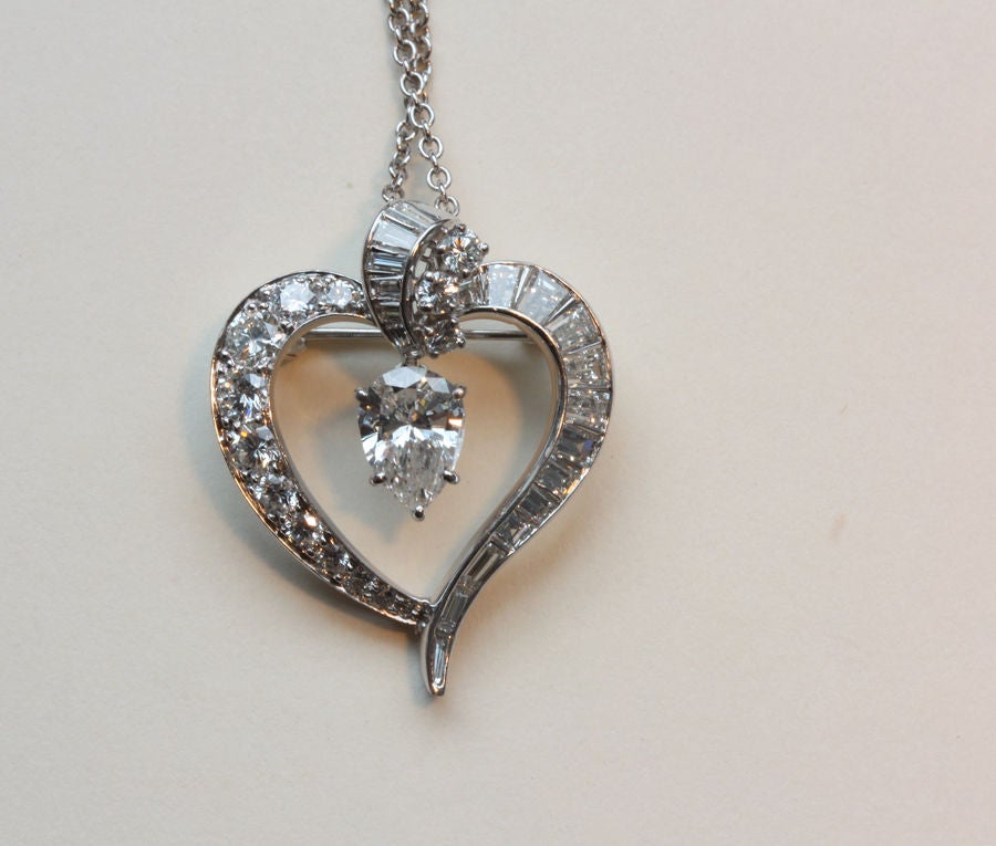 Women's HARRY WINSTON Diamond Heart Pendant