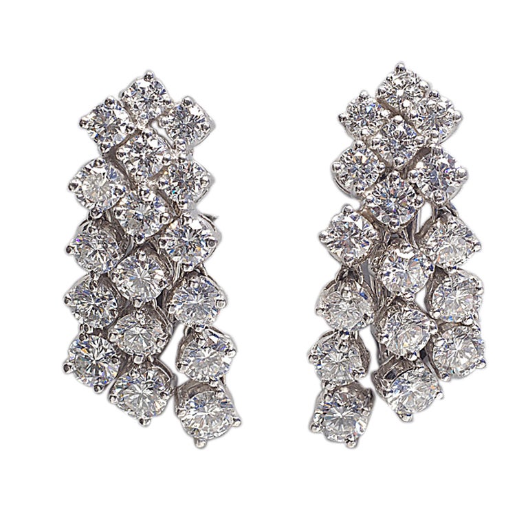 OSCAR HEYMAN Diamond Cascade Earrings
