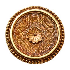 MELLERIO DITS MELLER Neo Etruscan Circle Brooch 11