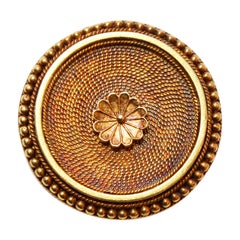 MELLERIO DITS MELLER Neo Etruscan Circle Brooch