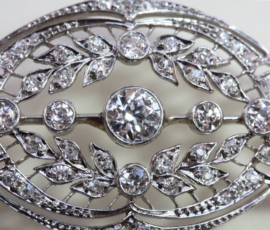 edwardian diamond brooch