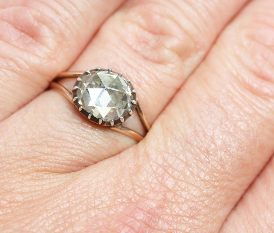 Georgian Superb 18th Century Rose Cut Diamond Ring