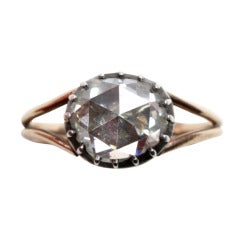 Superb 18th Century Rose Cut Diamond Ring
