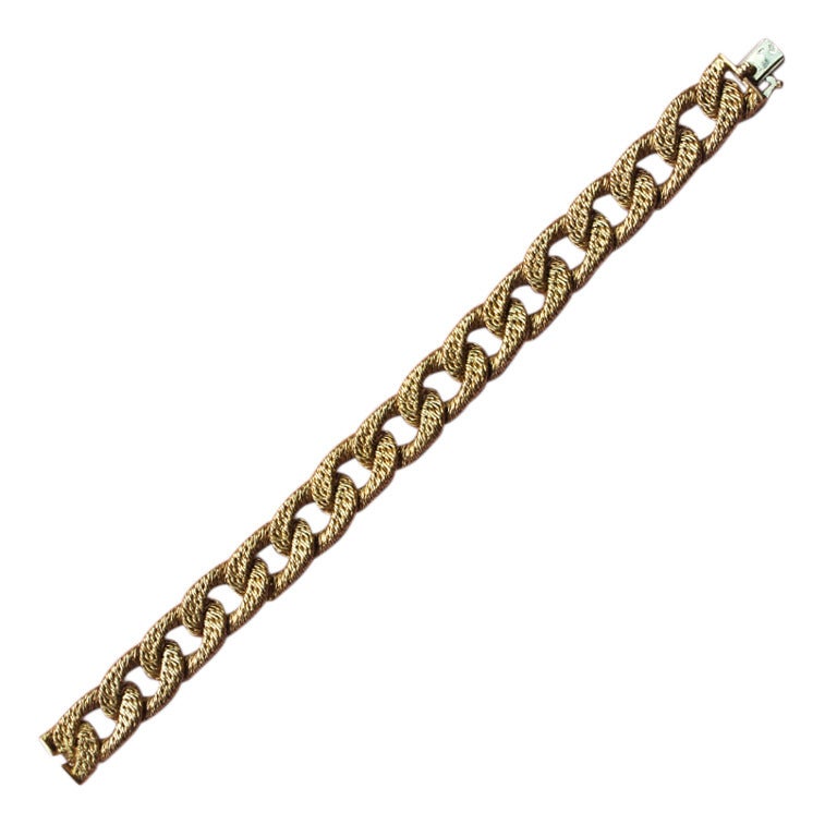 TIFFANY & CO. Gold Braided Link Bracelet