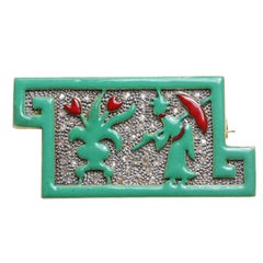 Georges Fouquet Chinoiserie Art Deco Brooch