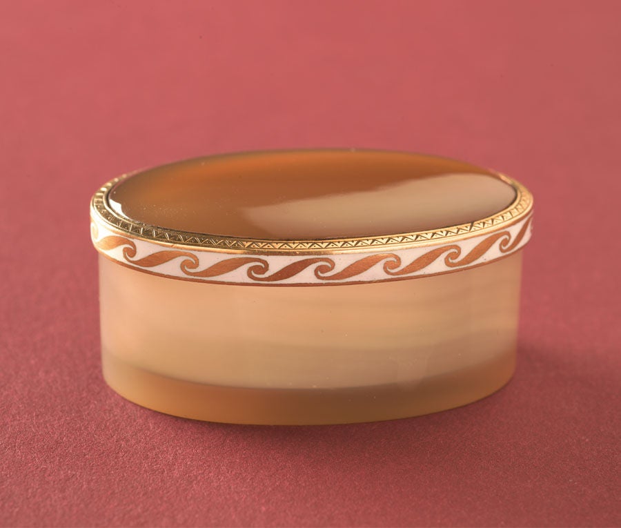 Agate and Gold Bonbonniere