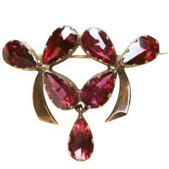 ART NOUVEAU clover brooch 7