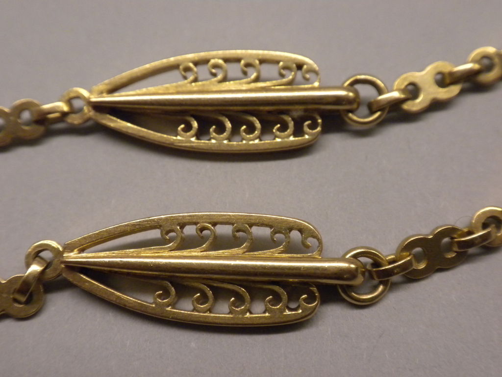 Antique French Gold 62 Inch Chain, Circa 1900 1