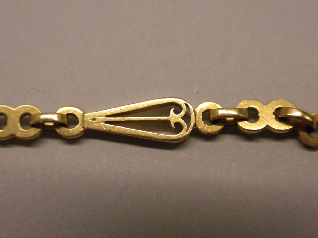 Antique French Gold 62 Inch Chain, Circa 1900 3