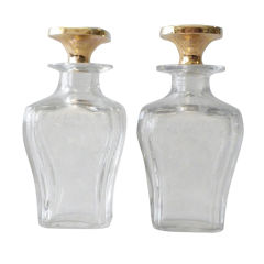 GORHAM MFG. CO. 14 Karat Gold Mounted Perfumes Circa 1915