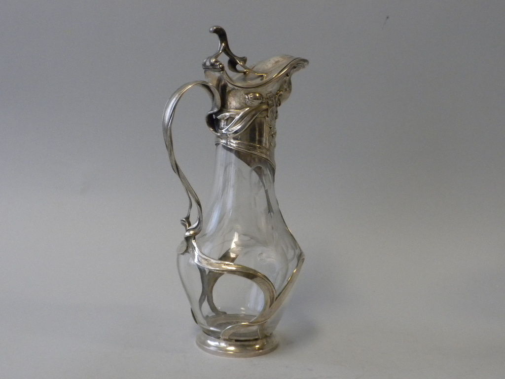 Russian Silver Mounted Decanter, Circa 1920 In Excellent Condition In New York, NY