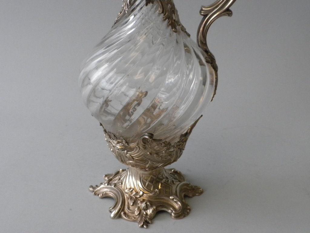 20th Century V. Boivin, French Silver And Crystal Decanters, Circa 1900