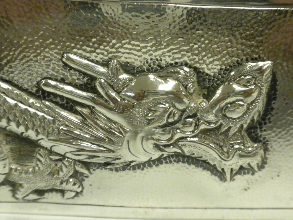 Antique Chinese Silver Table Box, Yoksang, Circa 1890 5
