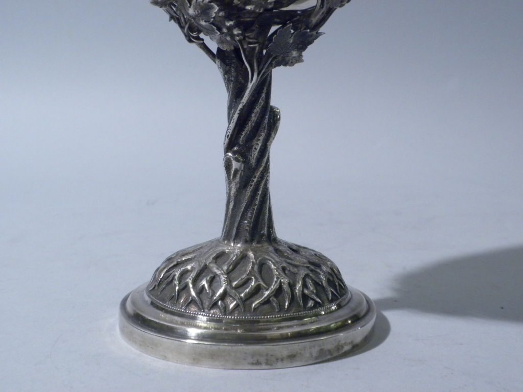 Antique Chinese Export Silver Goblet, Circa 1880 5