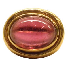 PALOMA PICASSO Gold and Pink Tourmaline Ring, Circa 1980