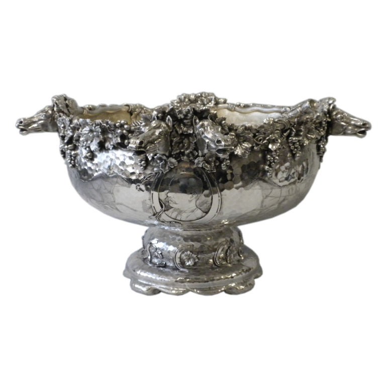  Tiffany & Co. Sterling Silver Punch Bowl And Ladle