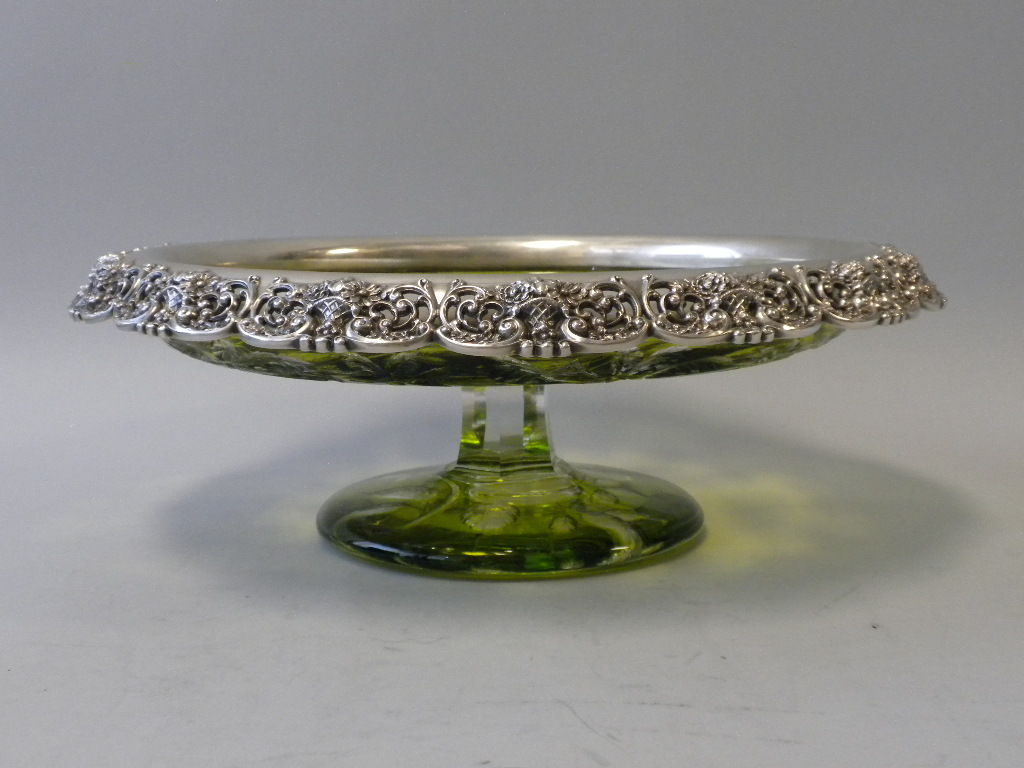 Gorham Mfg. Co. Sterling Mounted Crystal Compote, 1905 3