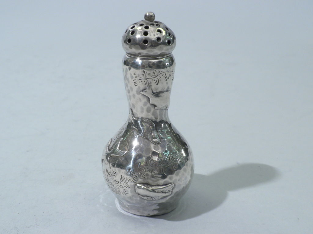 TIFFANY & CO. Sterling Mixed Metals Salt & Peppers Circa 1878 1