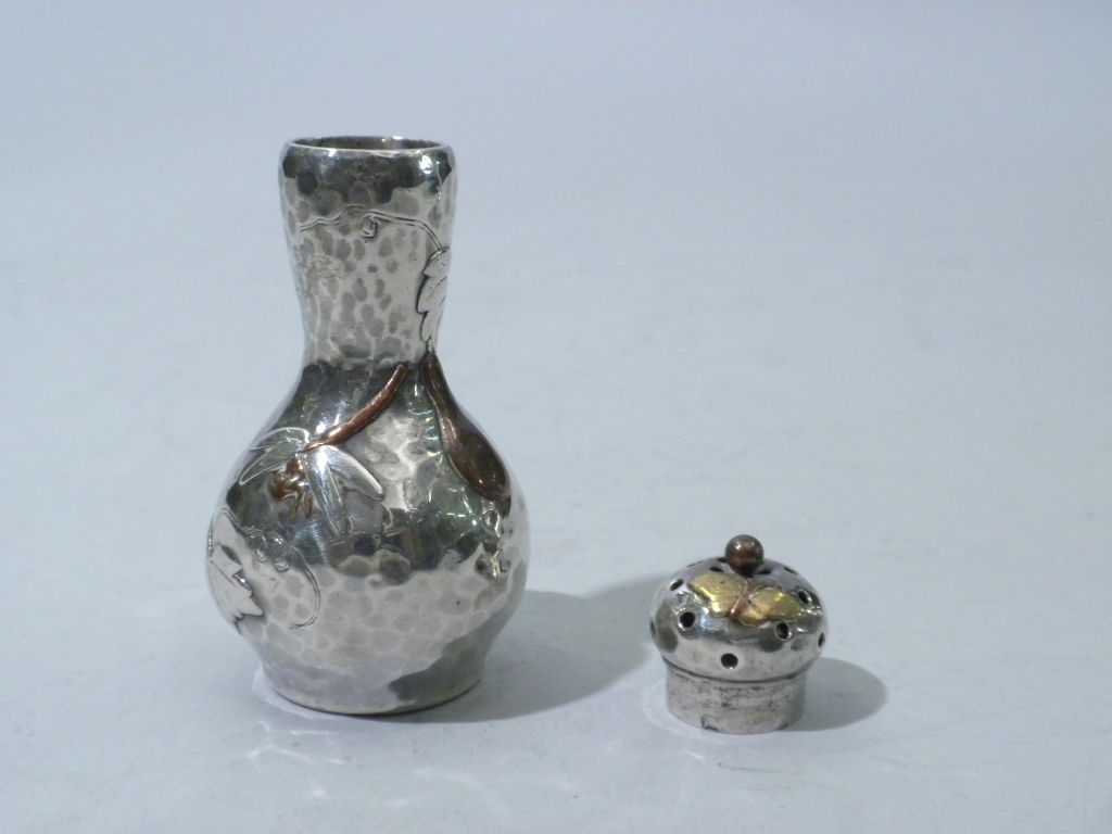 TIFFANY & CO. Sterling Mixed Metals Salt & Peppers Circa 1878 2