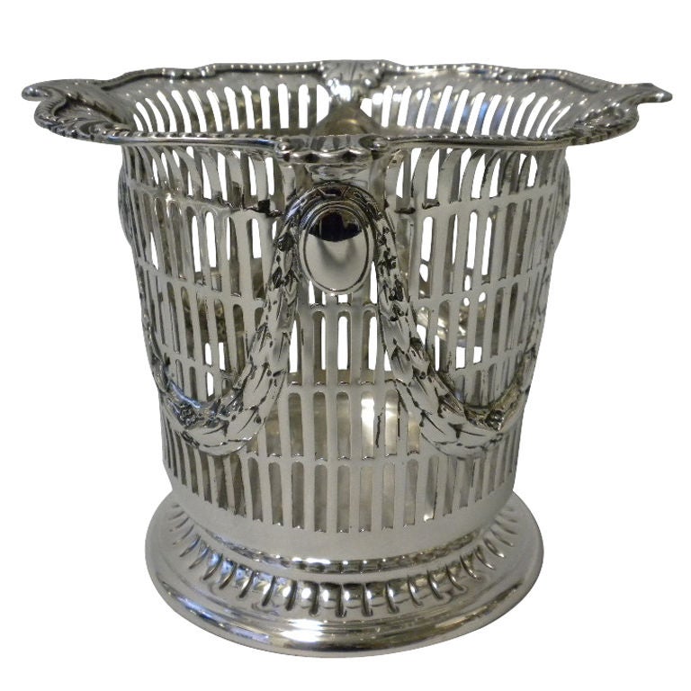 Antique Gorham Mfg. Co. Sterling Silver Bottle Coaster, 1910