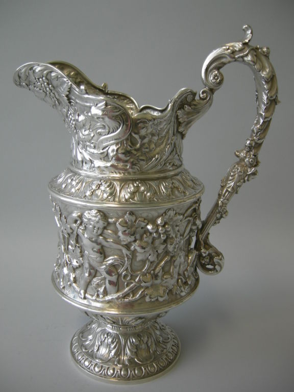 Magnificent GORHAM MFG. CO. Sterling Pitcher, 1893