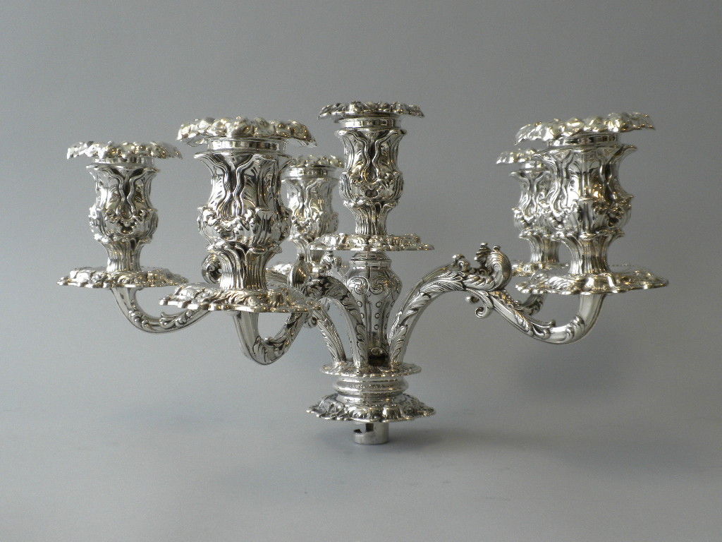 Pair of  Howard & Co. Sterling Candelabra In Excellent Condition In New York, NY