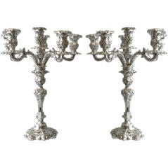 Pair of Magnificent HOWARD & CO. Sterling Candelabra