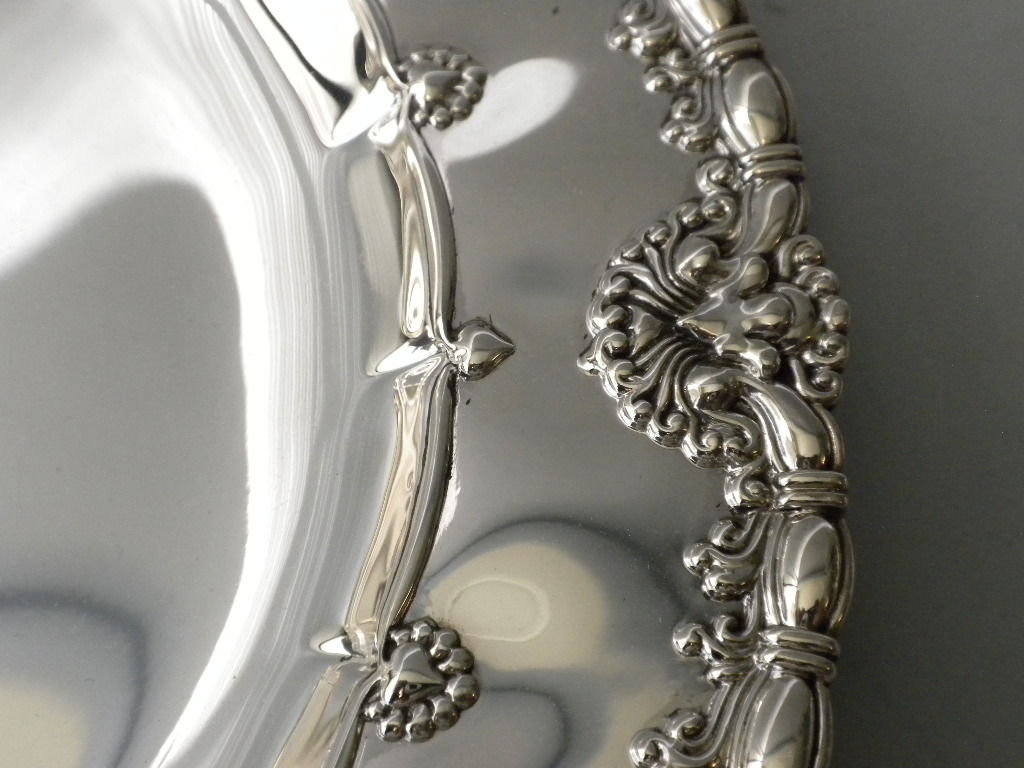 Sterling Silver 12  TIFFANY & CO Sterling Dinner Plates, Circa 1905