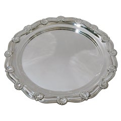 TIFFANY Sterling Silver Large Round Tray Shell