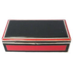 TIFFANY & CO Art Deco 935 Silver Table Box, Circa 1925