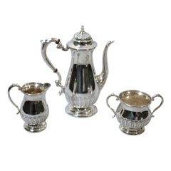 American Sterling Silver 3-Piece Coffee Service by Manchester