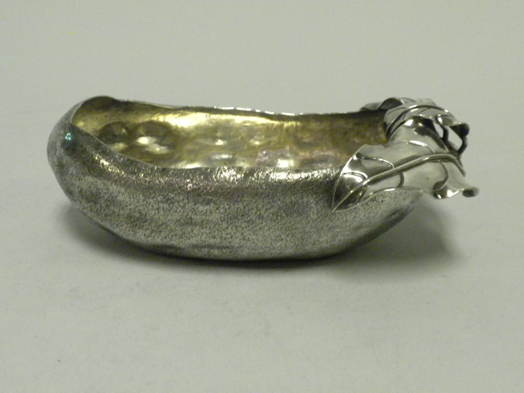 GORHAM MFG. CO. Antique Sterling Olive Dish, 1890