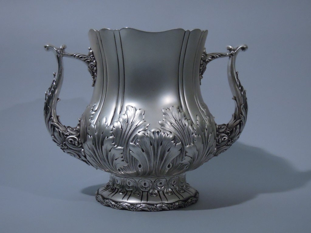 Late Victorian Large Classical 2-Handled Sterling Silver Trophy Cup by Whiting For Sale