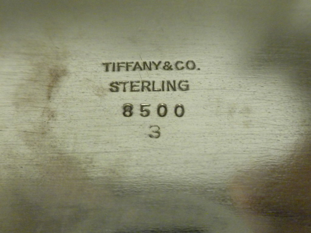 TIFFANY & CO Sterling Silver 3 Piece Demitasse Set, Circa 1950 5