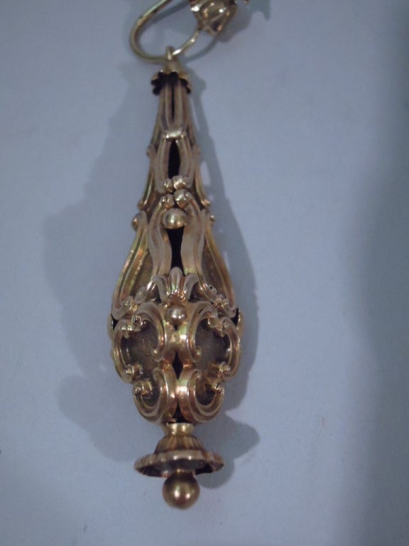 Georgian Earrings - Regency Classicism - 15 Kt Gold - C 1830 6