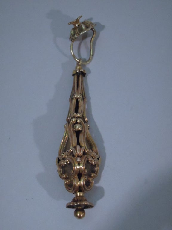 Georgian Earrings - Regency Classicism - 15 Kt Gold - C 1830 1