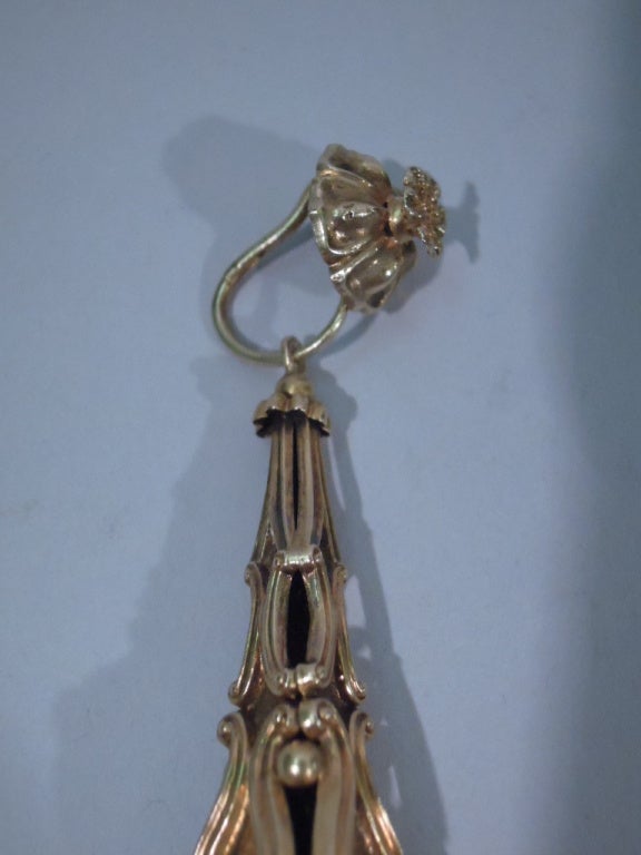 Georgian Earrings - Regency Classicism - 15 Kt Gold - C 1830 4