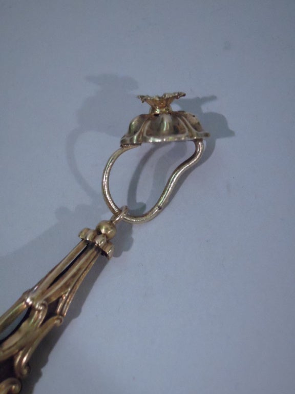 Georgian Earrings - Regency Classicism - 15 Kt Gold - C 1830 5