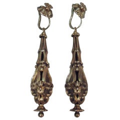 Georgian Earrings - Regency Classicism - 15 Kt Gold - C 1830