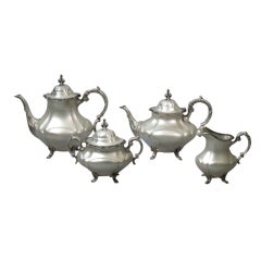 Reed & Barton Georgian Rose Tea & Coffee Service